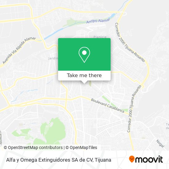Alfa y Omega Extinguidores SA de CV map