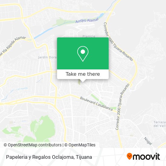 Papeleria y Regalos Oclajoma map