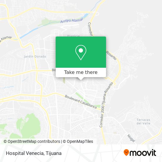 Hospital Venecia map