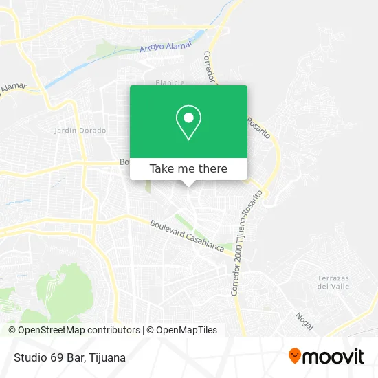 Studio 69 Bar map