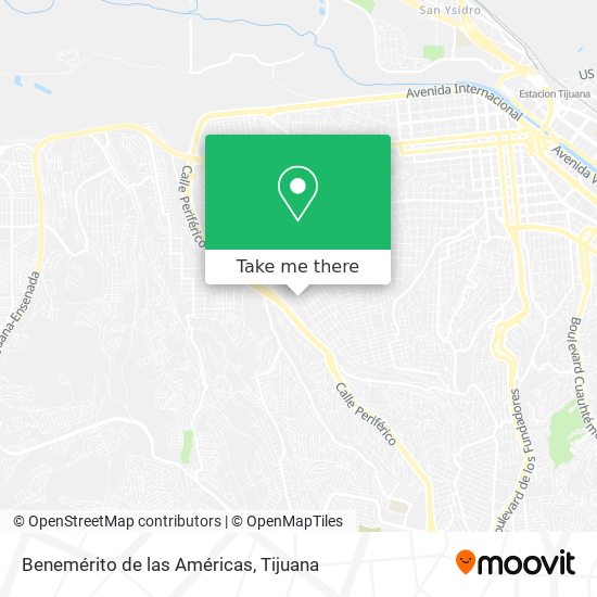 Benemérito de las Américas map
