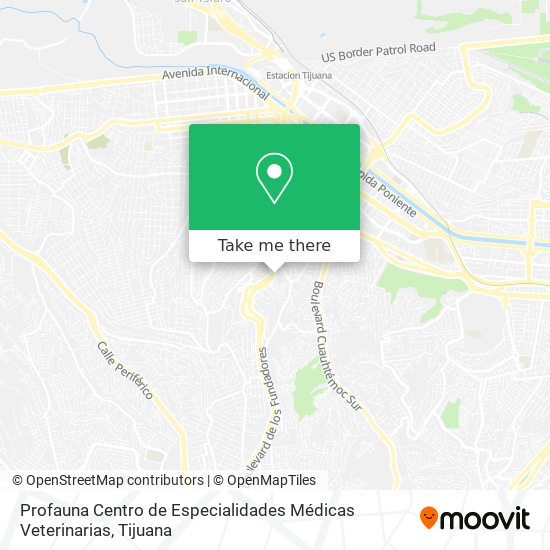 Mapa de Profauna Centro de Especialidades Médicas Veterinarias