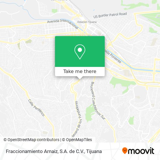 Fraccionamiento Arnaiz, S.A. de C.V. map