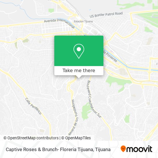 Captive Roses & Brunch- Floreria Tijuana map