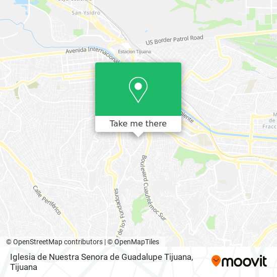 Iglesia de Nuestra Senora de Guadalupe Tijuana map
