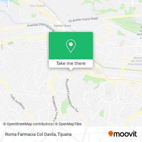 Mapa de Roma Farmacia Col Davila