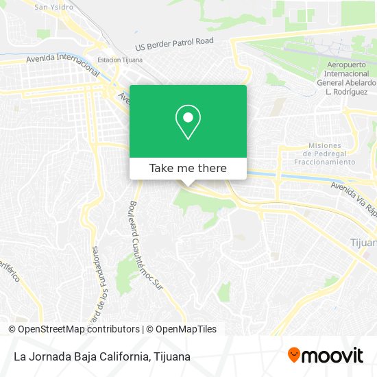 La Jornada Baja California map