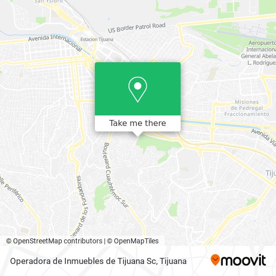 Operadora de Inmuebles de Tijuana Sc map
