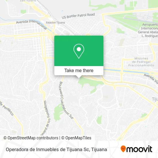 Operadora de Inmuebles de Tijuana Sc map