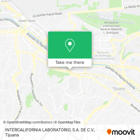 INTERCALIFORNIA LABORATORIO, S.A. DE C.V. map