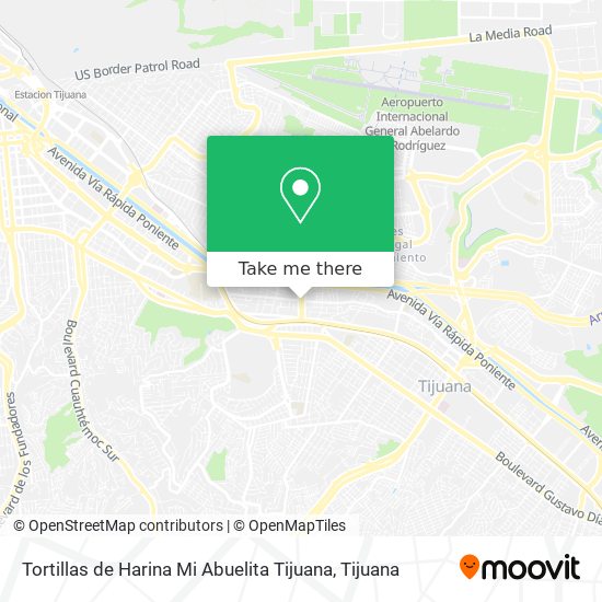 Mapa de Tortillas de Harina Mi Abuelita Tijuana