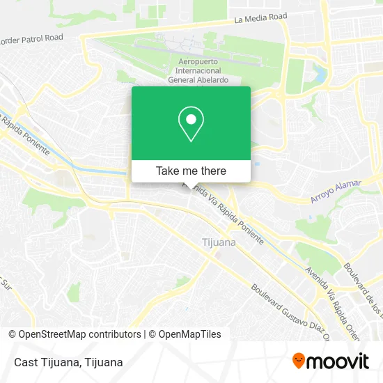 Cast Tijuana map