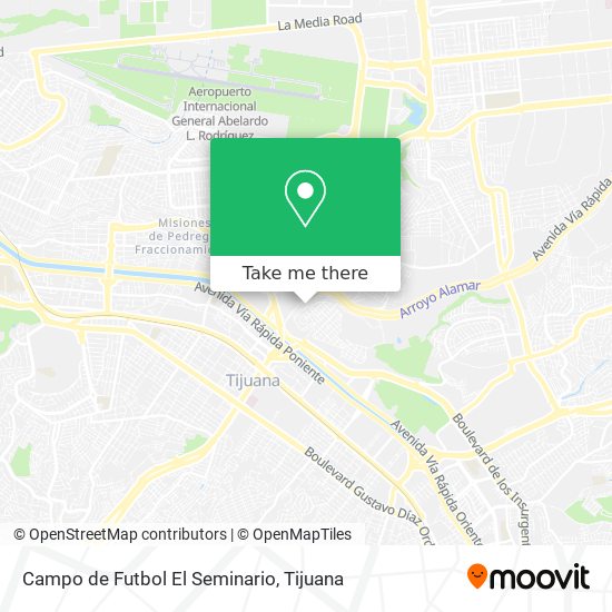 Campo de Futbol El Seminario map