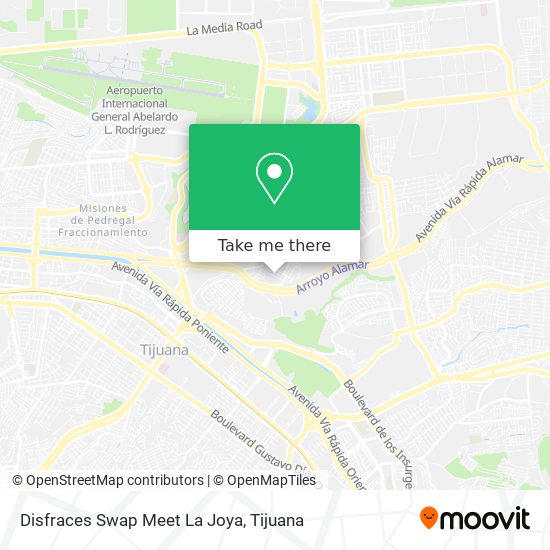 Disfraces Swap Meet La Joya map