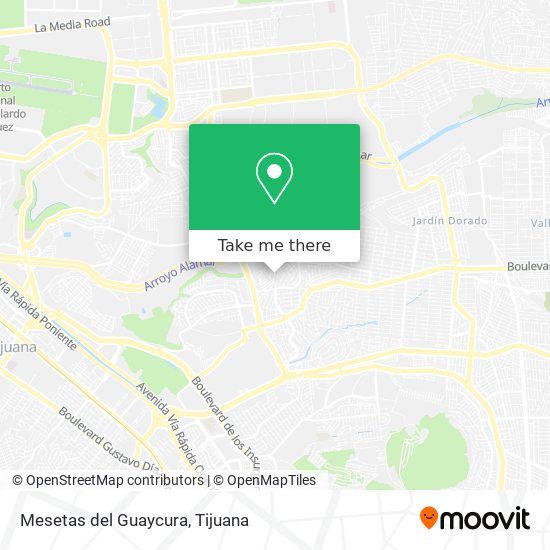 Mapa de Mesetas del Guaycura