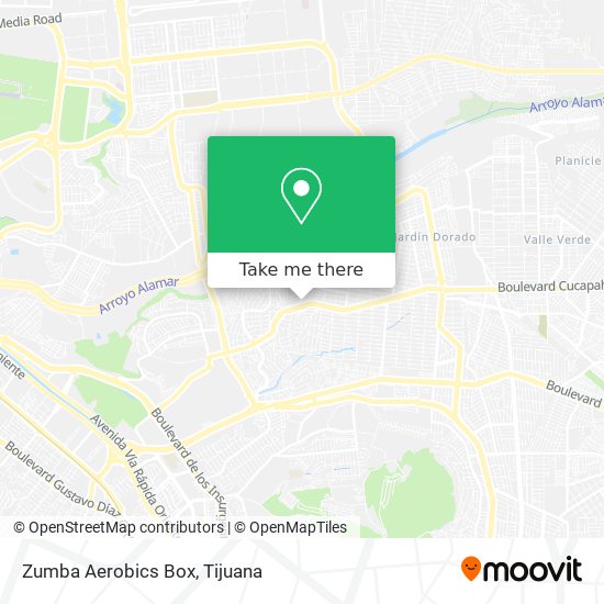 Mapa de Zumba Aerobics Box