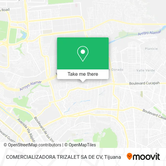 COMERCIALIZADORA TRIZALET SA DE CV map