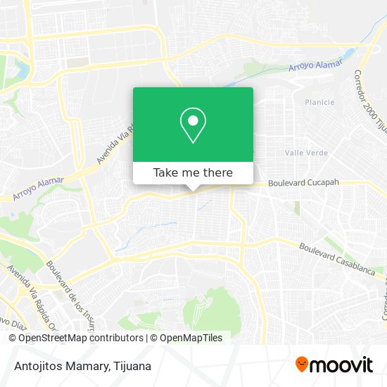 Mapa de Antojitos Mamary