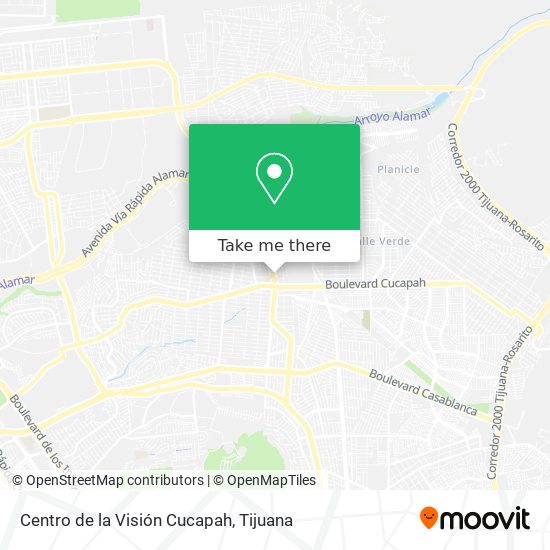 Centro de la Visión Cucapah map