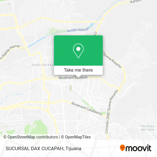 SUCURSAL DAX CUCAPAH map