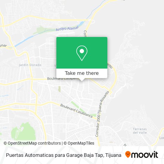 Puertas Automaticas para Garage Baja Tap map