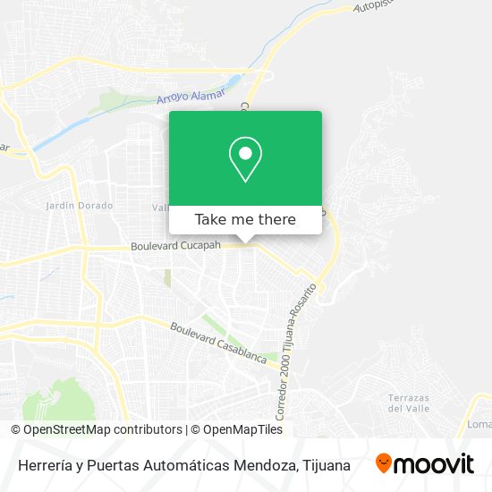 Herrería y Puertas Automáticas Mendoza map