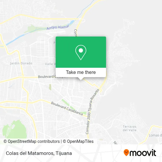 Colas del Matamoros map