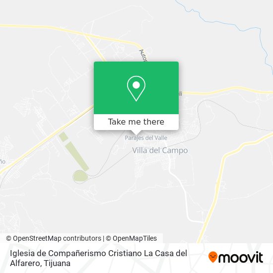 Mapa de Iglesia de Compañerismo Cristiano La Casa del Alfarero