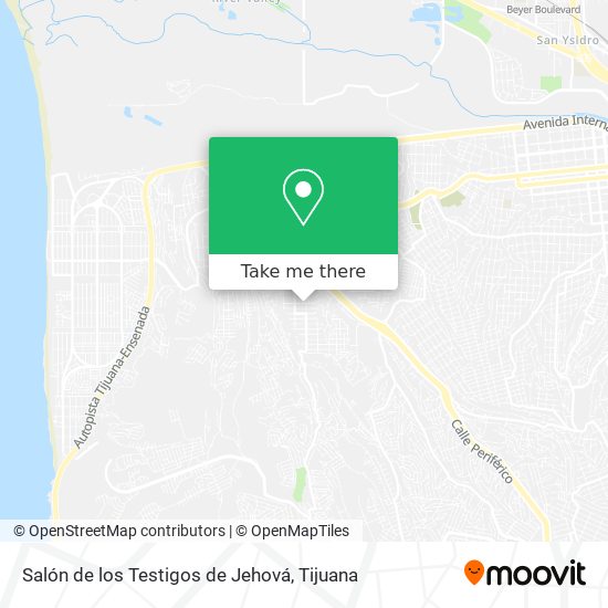 Salón de los Testigos de Jehová map