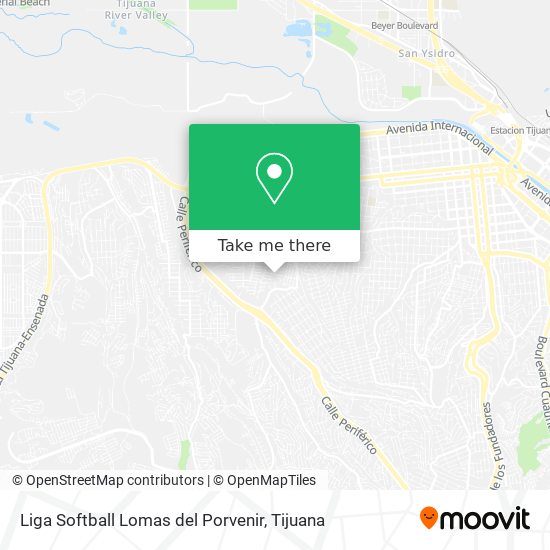 Liga Softball Lomas del Porvenir map
