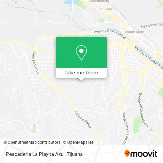 Mapa de Pescaderia La Playita Azul