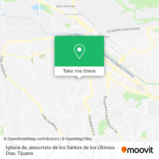 Mapa de Iglesia de Jesucristo de los Santos de los Últimos Días