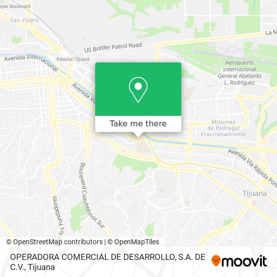 Mapa de OPERADORA COMERCIAL DE DESARROLLO, S.A. DE C.V.