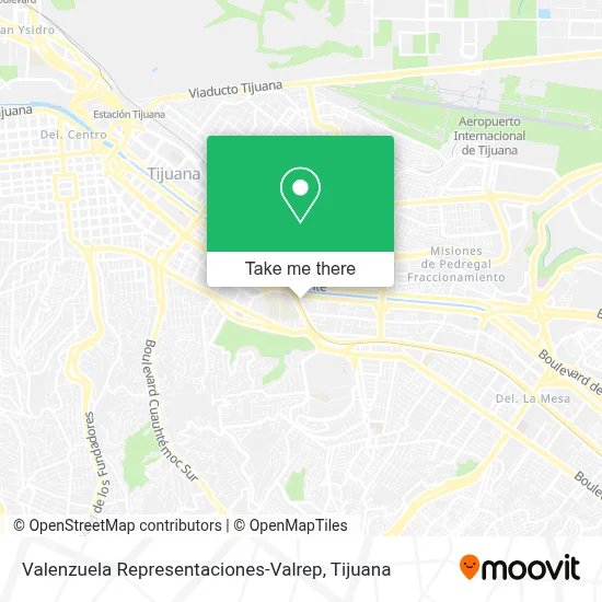 Valenzuela Representaciones-Valrep map