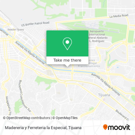 Madereria y Ferreteria la Especial map