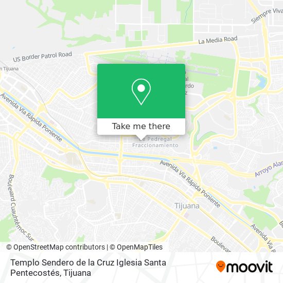 Templo Sendero de la Cruz Iglesia Santa Pentecostés map