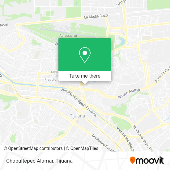 Chapultepec Alamar map