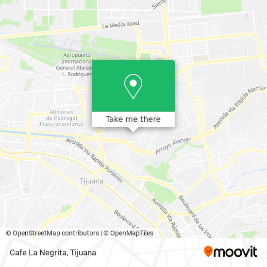 Cafe La Negrita map