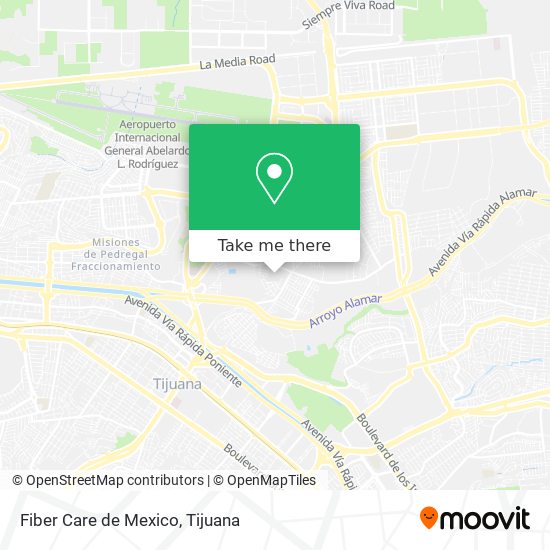 Mapa de Fiber Care de Mexico
