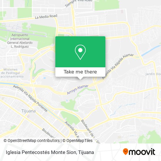 Iglesia Pentecostés Monte Sion map