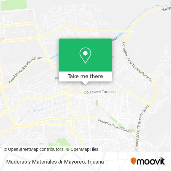 Maderas y Materiales Jr Mayoreo map