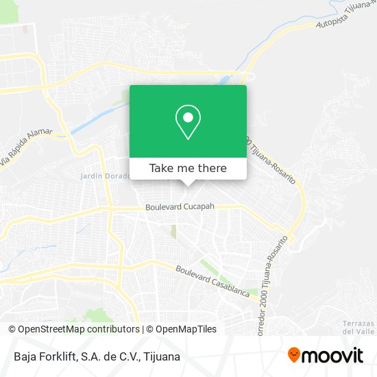 Mapa de Baja Forklift, S.A. de C.V.