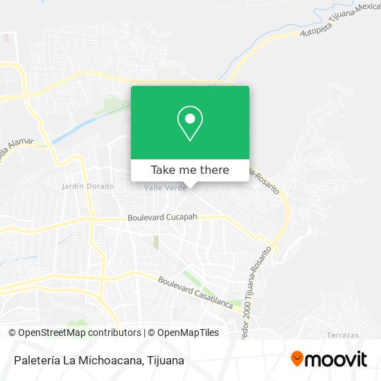 Mapa de Paletería La Michoacana