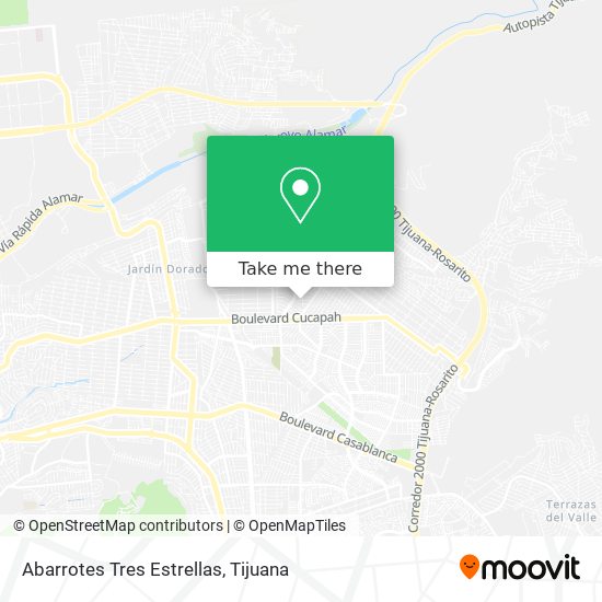 Abarrotes Tres Estrellas map