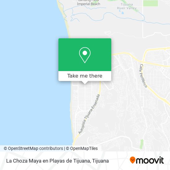 La Choza Maya en Playas de Tijuana map