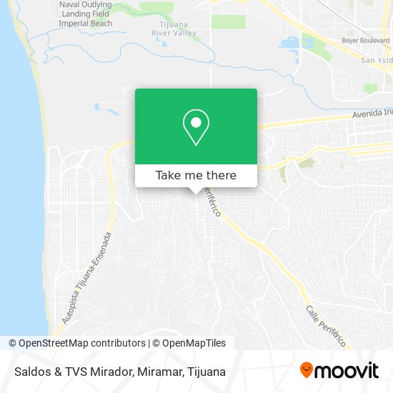 Saldos & TVS Mirador, Miramar map