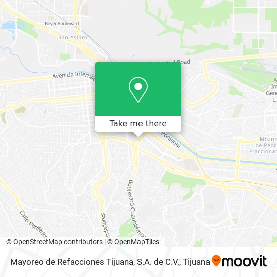 Mayoreo de Refacciones Tijuana, S.A. de C.V. map