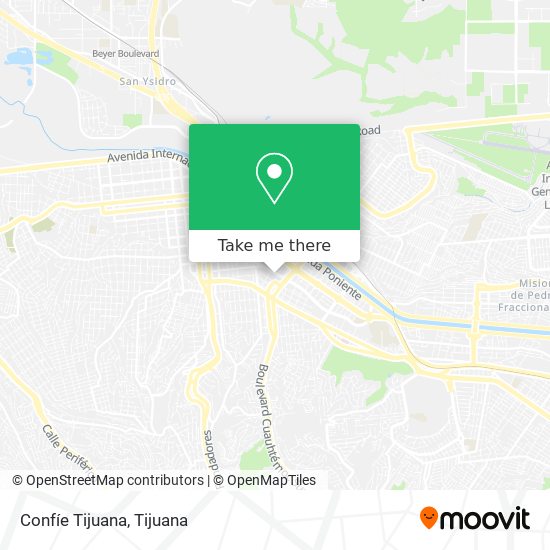 Confíe Tijuana map