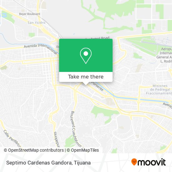 Septimo Cardenas Gandora map