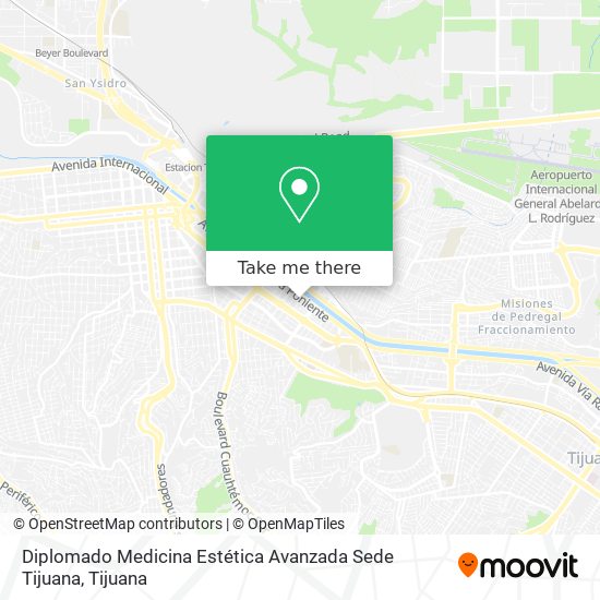 Diplomado Medicina Estética Avanzada Sede Tijuana map